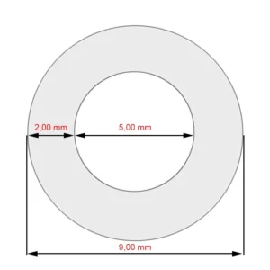 Furtun siliconic 9x5x250mm pentru mașini de cafea Nivona