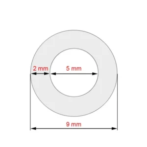 Furtun siliconic 5x2x610mm pentru mașini de cafea Jura
