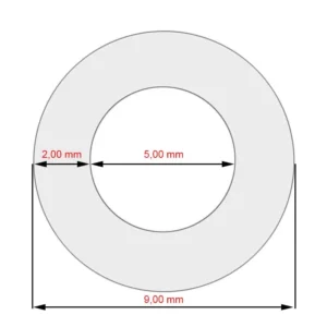 Furtun siliconic 5x2x215 mm pentru mașini de cafea Jura