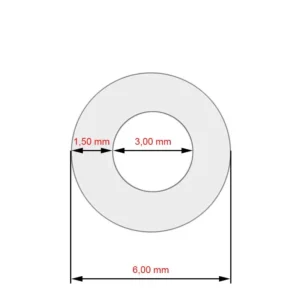 Furtun siliconic 6x3x300mm pentru mașini de cafea Jura