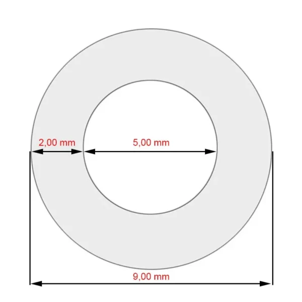 Furtun siliconic 5x2x100mm pentru mașini de cafea Miele